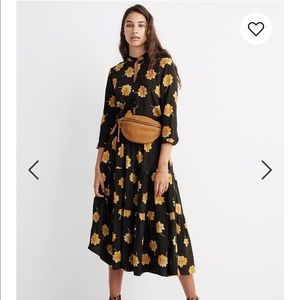 Madewell Button Front Tier Dress